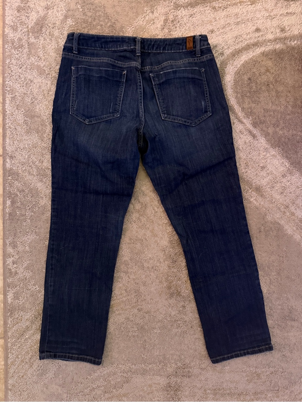 Dark Blue Women's Ankle Jeans - Picture 4 of 4